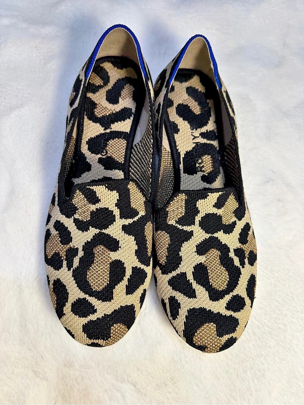 Rothy's The Loafer Leopard Print Flats Size 8 - Picture 3 of 11